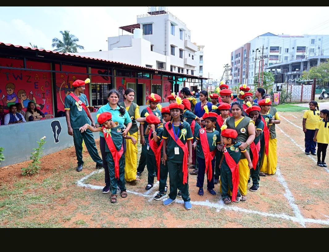 Students at Annual Day parade